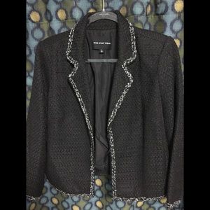 Who What Wear black with gray trim blazer L